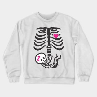 Funny Skeleton pregnancy Crewneck Sweatshirt